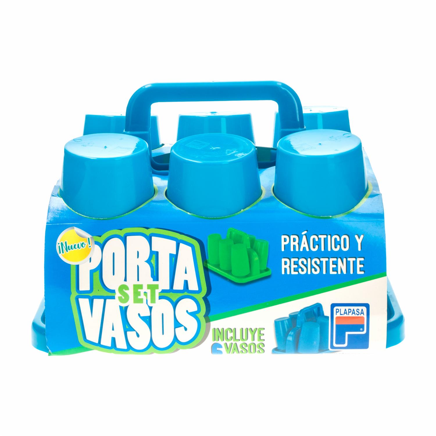 Set Vasos Medianos Con Portavasos PLAPASA x 6 Piezas - Imagen 4
