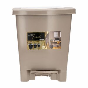 Basurero Con Pedal Trash Taupe PLAPASA 7 L