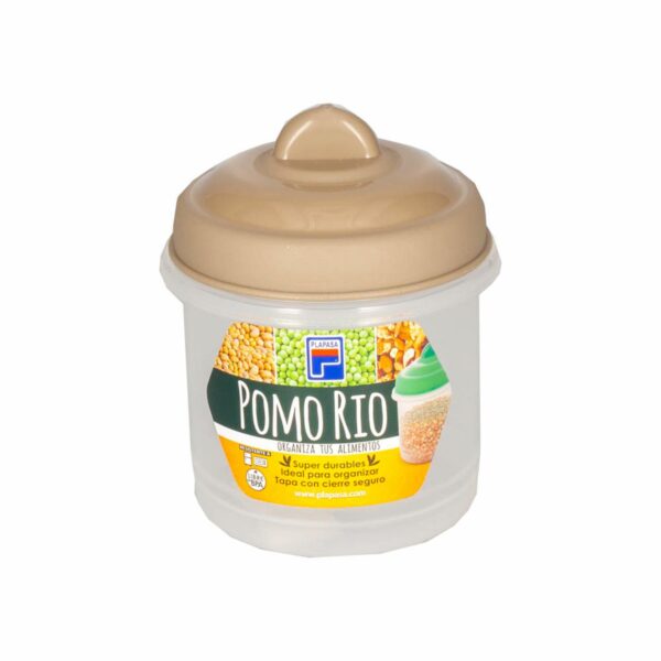 Pomo Rio Con Tapa Taupe Velvet PLAPASA N2