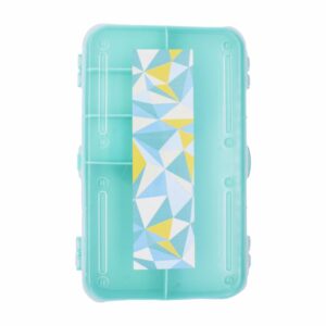 Estuche Organizador Doble Lado Verde Menta PLAPASA 14Cm