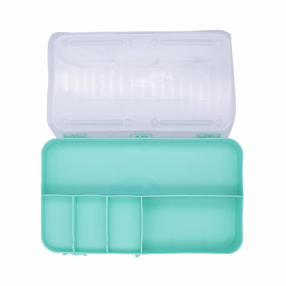 Estuche Organizador Doble Lado Verde Menta PLAPASA 14Cm - Imagen 2