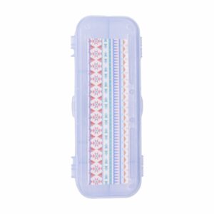 Estuche Organizador Doble Lado Cinderella Escarchado PLAPASA 8Cm
