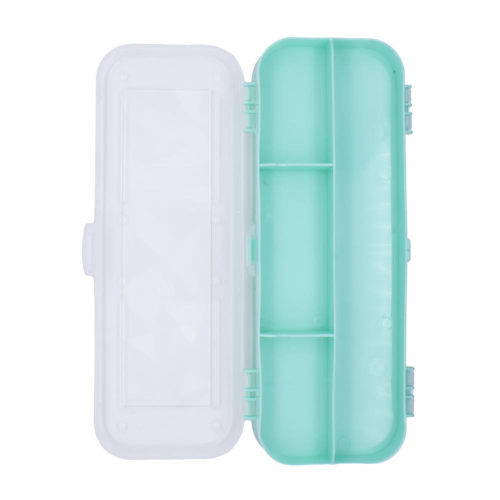 Estuche Organizador Doble Lado Verde Menta PLAPASA 8Cm - Imagen 2