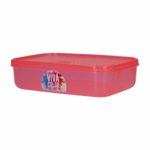 Repostero Freshware N1  Con Tapa Rojo Laser Viva Color PLAPASA 0.9 Litros