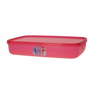 Repostero Freshware N3  Con Tapa Rojo Laser Viva Color PLAPASA 1.75 Litros