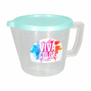 Jarra Medidora Con Tapa Verde Perlado Viva Color PLAPASA 1 L