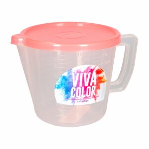 Jarra Medidora Con Tapa Rojo Laser Viva Color PLAPASA 1 L