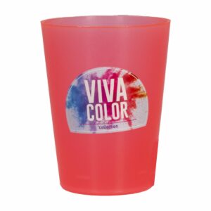 Vaso Plástico Diseño Rojo Laser Viva Color 200 Ml PLAPASA 550ROLA