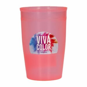 Vaso Plástico Diseño N2 Rojo Laser Viva Color 250 Ml PLAPASA 1039-2VASO-ROLA