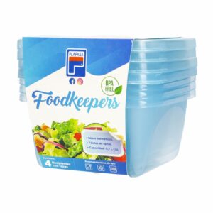 Set Reposteros Con Tapa Foodkeepers Sky Viva Color PLAPASA 0,7 Litros X 4