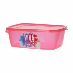 Repostero Con Tapa Rojo Laser Viva Color PLAPASA 1.2 Litros