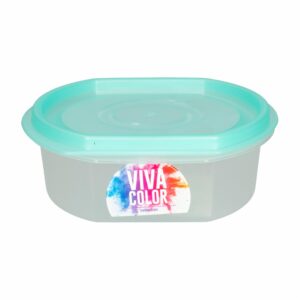 Repostero Ovalware N1 Bajo Con Tapa Verde Perlado Viva Color PLAPASA 0,5 Litros
