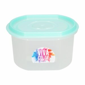 Repostero Ovalware N2 Alto Con Tapa Verde Perlado Viva Color PLAPASA 1 Litros