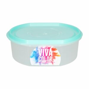 Repostero Ovalware N3 Bajo Con Tapa Verde Perlado Viva Color PLAPASA 1,5 Litros