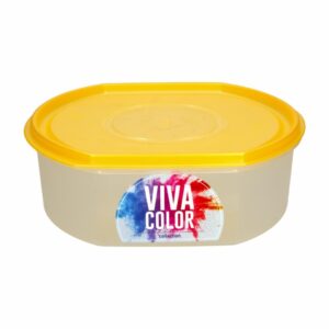 Repostero Ovalware N5 Bajo Con Tapa Ambar Viva Color PLAPASA 3 Litros