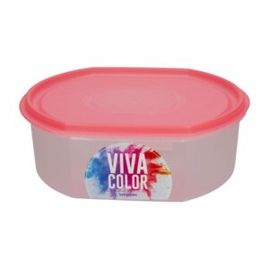 Repostero Ovalware N5 Bajo Con Tapa Rojo Laser Viva Color PLAPASA 3 Litros