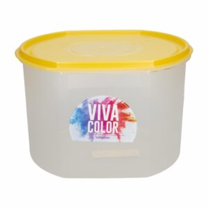Repostero Ovalware N6 Alto Con Tapa Ambar Viva Color PLAPASA 5,5 Litros
