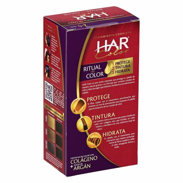 Tinte De Cabello Color Negro 2-0 HAR 100 G - Imagen 2