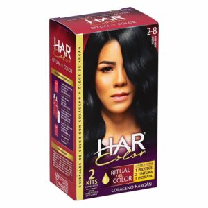 Tinte De Cabello Color Negro Azulado 2-8 HAR 100 G