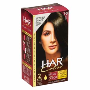 Tinte De Cabello Color Castano Oscuro 3-0. HAR 100 G