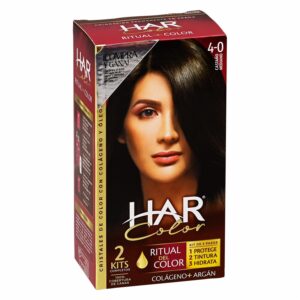 Tinte De Cabello Color Castano Mediano 4-0 HAR 100 G