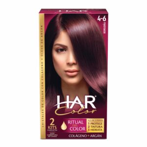 Tinte De Cabello Color Borgonia Rojizo 4-6 HAR 100 G