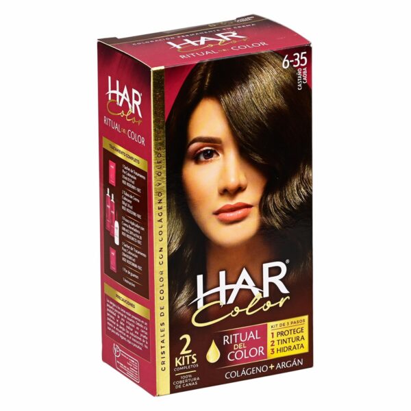 Tinte De Cabello Color Castaño Elegante 6-35 HAR 100 G