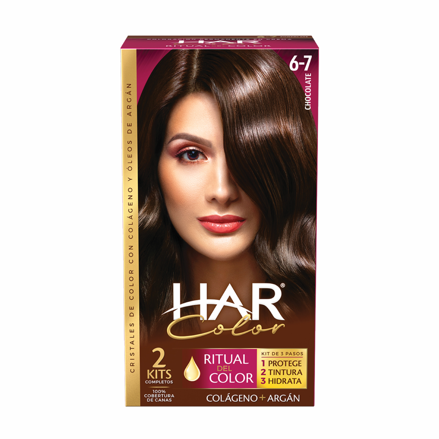 Tinte De Cabello Color Canela Oscuro 6-7 HAR 100 G - Imagen 2