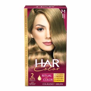 Tinte De Cabello Color Rubio Cenizo 7-1 HAR 100 G