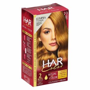 Tinte De Cabello Color Rubio Dorado Mediano 7-3 HAR 100 G