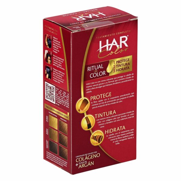 Tinte De Cabello Color Rubio Dorado Mediano 7-3 HAR 100 G - Imagen 2
