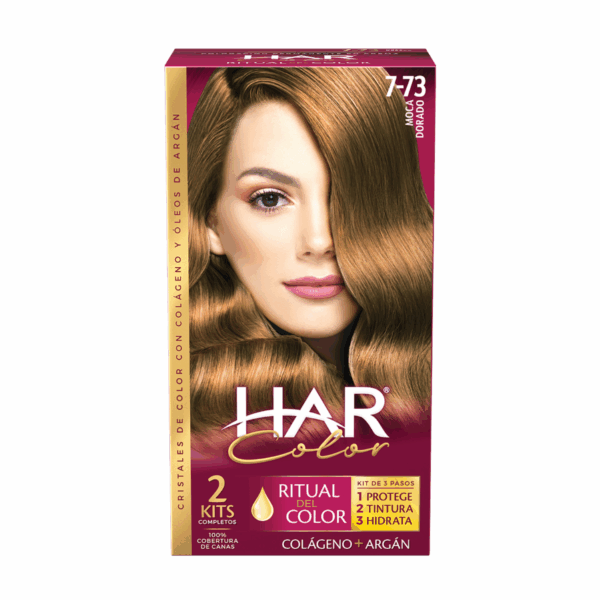 Tinte De Cabello Color Canela Dorado 7-73 HAR 100 G - Imagen 2