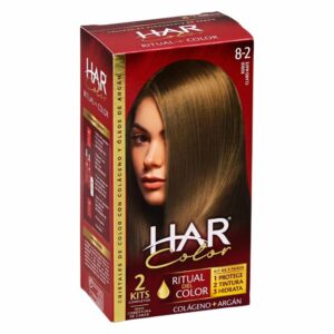 Tinte De Cabello Color Rubio Claro Mate 8-2 HAR 100 G