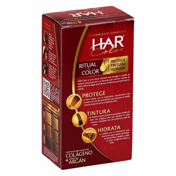 Tinte De Cabello Color Rubio Claro Mate 8-2 HAR 100 G - Imagen 2