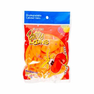 Globos N9 Neón Naranja PARTY LOONS X 25 Uds