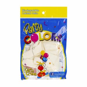 Globo N9 Blanco PARTY LOONS X 10 Unidades