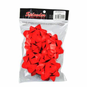 Lazo Estrella No. 7 Metal Repjd.Rojo SPLENDOR X 4 Uds