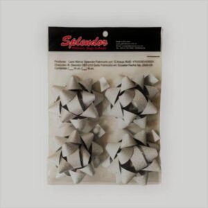 Lazo Estrella No. 7 Resplandor Plata SPLENDOR X 4 Uds