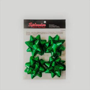 Lazo Estrella No. 6 Holo Verde SPLENDOR X 4 Uds