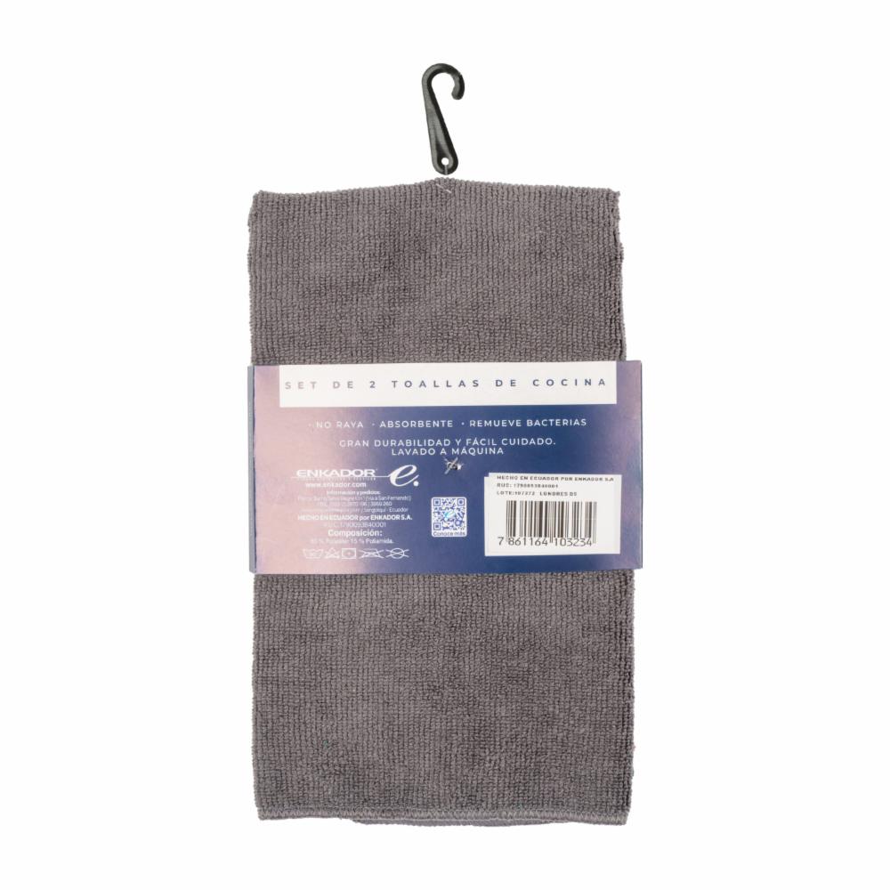 Set Paños De Cocina Londres Pasteles MICROLIMPIA 2 Piezas - Imagen 2