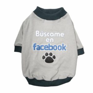 Ropa Para Perros Camiseta Búscame En Facebook THE PET FACTORY Talla Pequeño