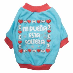 Ropa Para Perros Camiseta Mi Dueño Esta Soltero Hembra THE PET FACTORY Talla Extra Pequeño