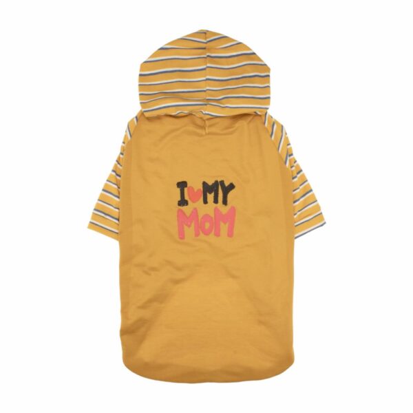 Ropa Para Mascotas Hoodie Diseño I Love Mama THE PET FACTORY Talla Extra Grande