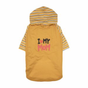 Ropa Para Mascotas Hoodie Diseño I Love Mama THE PET FACTORY Talla Extra Grande