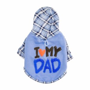 Ropa Para Perros Diseño I Love Papa Hoodie THE PET FACTORY Talla Extra Extra Pequeño