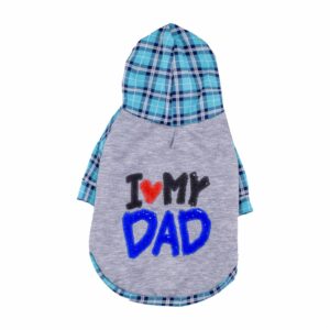Ropa Para Perros Diseño I Love Papa Hoodie THE PET FACTORY Talla Extra Pequeño
