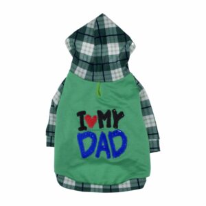 Ropa Para Perros Diseño I Love Papa Hoodie THE PET FACTORY Talla Pequeño