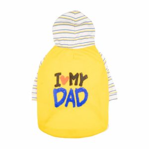 Ropa Para Mascotas Hoodie Diseño I Love Papa THE PET FACTORY Talla Grande