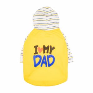 Ropa Para Mascotas Hoodie Diseño I Love Papa THE PET FACTORY Talla Grande