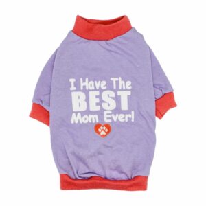 Ropa Para Perros Camiseta Diseño Best Mom THE PET FACTORY Talla Pequeño